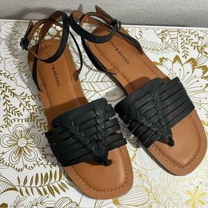 LUCKY BRAND🍀 - NWOT - Black leather Sandals with ankle strap